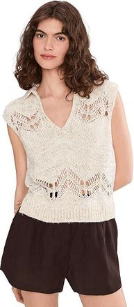 Splendid Lennox Polo Sweater Womens Sweater Honeysuckle MLT : XL (Womens 14-16), Acrylic/Cotton/Nylon