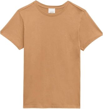 Isabel Marant Zafferh T-shirt - Heren - T-shirts - Beige - XS - Katoen - Tops