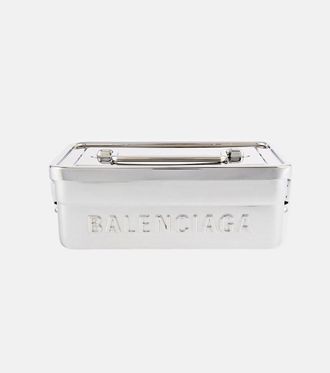 Balenciaga Lunch box in acciaio inox con logo