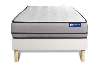 Actisom Actisom - Somier Blanco + Colch&oacute;n Con L&aacute;tex Y Espuma Viscoel&aacute;stica 90 X 200