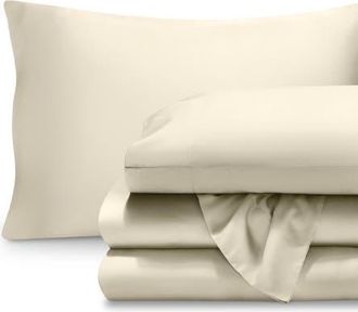 Bare Home TENCEL Lyocell Sheet Set in Natural at Nordstrom, Size Queen