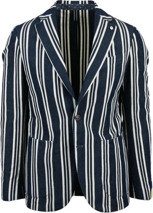 L.B.M. 1911 Blazer Stondato - Heren - Blazers - Blauw - XL - Katoen - Jassen