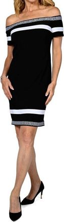 Joseph Ribkoff Knit Dress In Black/white