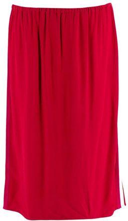 Marni Red Contrast Stripe Midi Skirt Size L