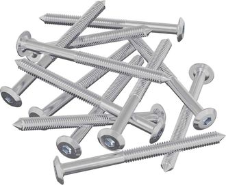 vidaXL Tornillos De Muebles 1200 Uds. Plateado Acero Vidaxl
