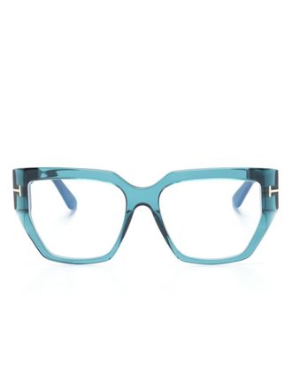 Tom Ford Eyewear Occhiali oversize - Blu