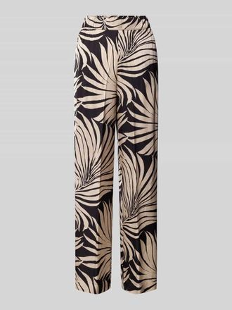 s.Oliver Black Label Regular Fit Weite Hose aus reiner Viskose in Black, Gr&ouml;&szlig;e 40