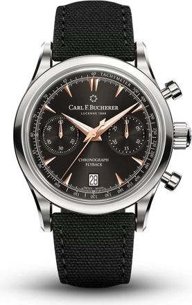 Bucherer Manero Flyback Chronograph Automatic Black Dial Watch 00.10927.08.33.01