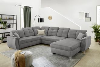 Jockenhöfer Wohnlandschaft »Livorno U-Form« mit 7 individuell verstellbaren Kopfteilen, Bett- und Relaxfunktion