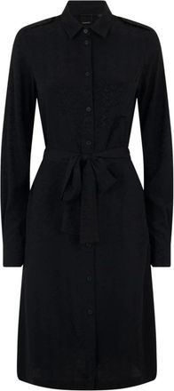 Pinko Shirt Dresses, female, Black, Size: XS Abito Chemisier