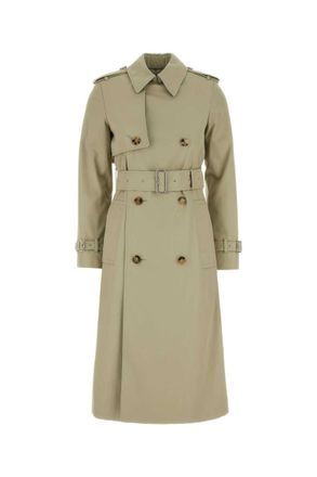 Burberry Beige Double-breasted Trench Coat