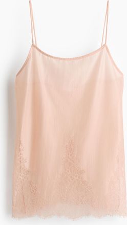 H&M Tr&auml;gertop mit Spitze - Beige