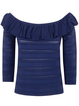 Blugirl Viscose Pointelle Sweater