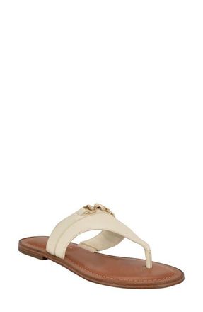 Tommy Hilfiger Goldiea Flip Flop in Ivory at Nordstrom, Size 5.5