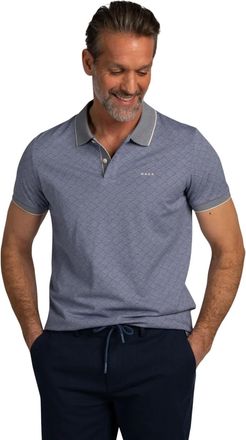N-Z-A- NEW ZEALAND AUCKLAND Polo New Zealand blauw korte mouw normale fit