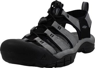 Keen Mens Newport H2 Closed Toe Water Sandals, Steel Grey/Black, 9.5