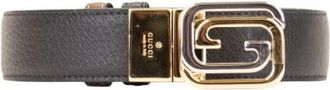 Gucci Double G Buckle Belt - Heren - Riemen - Zwart - 120 CM - Leer - Accessoires