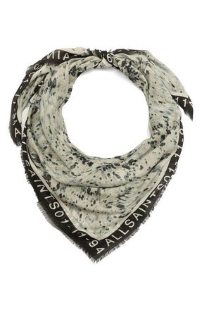AllSaints Canter Large Square Scarf in Ecru White at Nordstrom
