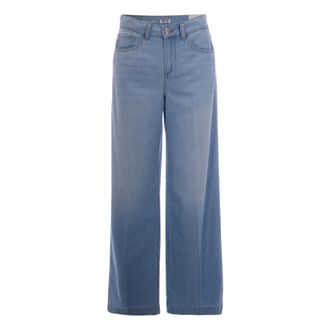 Liu Jo Flared Jeans - Dames - Loose Fit Jeans - Blauw - W25 - Katoen - Jeans