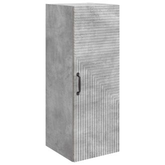 vidaXL Armario De Pared Gris Hormig&oacute;n 33 X 34,5 X 90 Cm Vidaxl