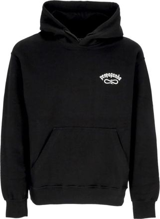 PROPAGANDA Zwarte Harem Hoodie met Kangoeroezak - Heren - Hoodies - Zwart - S - Katoen - Hoodies & sweatvesten