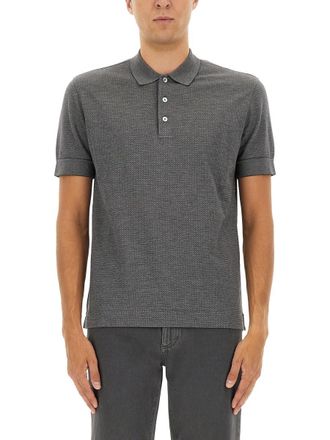 Ermenegildo Zegna Baumwollmisch -Polo -Hemd