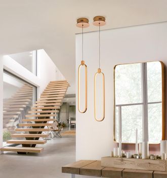 Schuller Lampara 1l Led Colette Oro Rosa