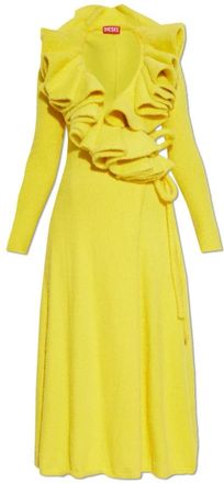 Diesel Jurk M-Ingelina - Dames - Casual kleedjes - Geel - M - Kleedjes
