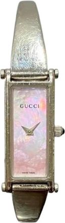 Gucci Pre-owned Watches, female, Pink, Size: ONE SIZE Pre-owned Stainless Steel Quartz 1500L