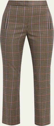 Veronica Beard Arte Slim Plaid Pants