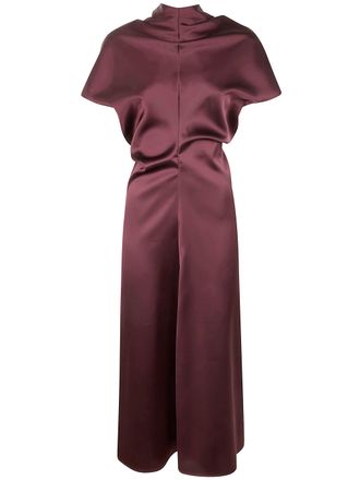 DRHOPE Bias Cut Satin Dress