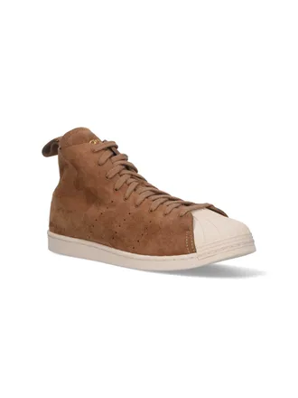 adidas Originals Mens Adidas X Wales Bonner Sneakers Brown Leather