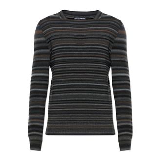 Dolce & Gabbana Heren, Sweatshirts & Hoodies, Grijs, Maat: 2XL Wol
