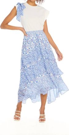 Allison New York Ella Midi Skirt In Grecian Tiles