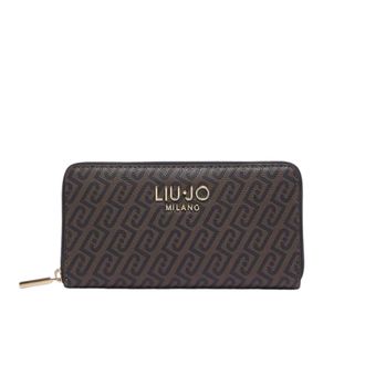 Liu Jo Portafoglio Grande con Monogramma a Rilievo - - Accessories - Donna - Marrone - ONE SIZE