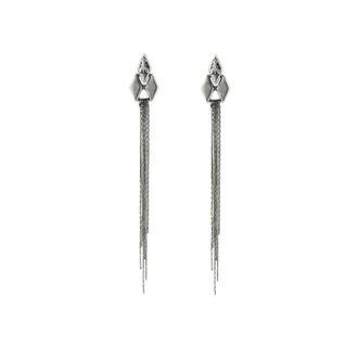Patrizia Pepe Orecchini lunghi - - Accessories - Donna - Grigio - ONE SIZE