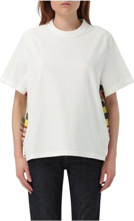 Bottega Veneta T-Shirts, female, White, XS, Stripe Jersey T-Shirt