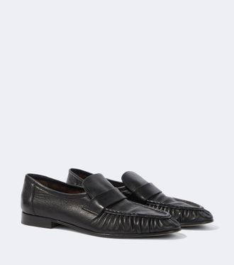 The Row Mocasines Soft de piel