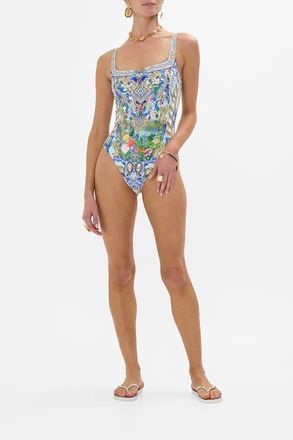 Camilla Underwire Square Neck One Piece Wall To Wall Wonders at Nordstrom, Size X-Large Au