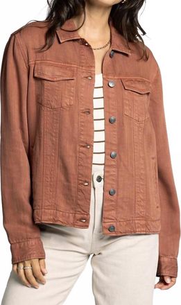 Thread & Supply Jackie Denim Jacket In Rustic Brown