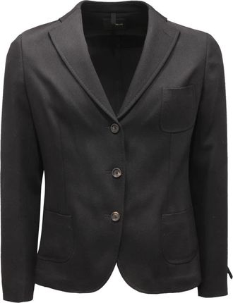 Tonello Slim Fit Wollen Jas - Heren - Blazers - Zwart - M - Wol - Jassen