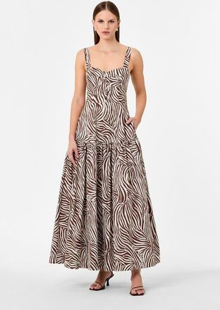 Nicholas Valeria Dress in Striata Print at Nordstrom, Size 10
