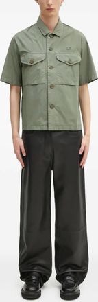 C.P. Company Camicia Popeline a maniche corte - Verde