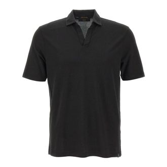 Gran Sasso T-shirts and Polos Black - male - Gran Sasso - Polo Shirts - Black - 2XL - Tops