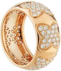 Recarlo 18k Rose Gold Diamond Multi-Clover Ring