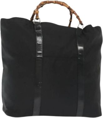 Gucci Pre-owned Nylon gucci-bags - Dames - Vintage Shopper - Zwart - ONE Size - Nylon - Vintage