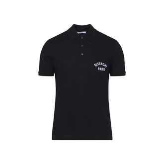 Givenchy Dark Navy Logo Print Polo