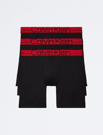 Calvin Klein Mens Calvin Klein Pro Fit 3-Pack Long Boxer Brief - Black - XL