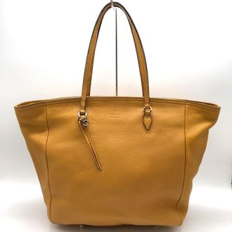 Gucci Yellow Leather Tote Bag (Pre-Owned)