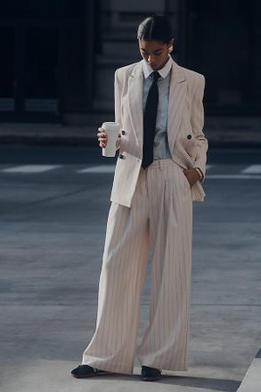 Maeve The Avery Elastic-Back Trousers by Maeve Pants